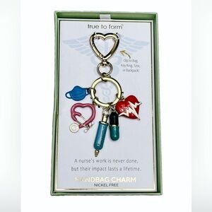 NWT ⚜️♥️⚜️ True to Form NURSE Keychain BAG Charm